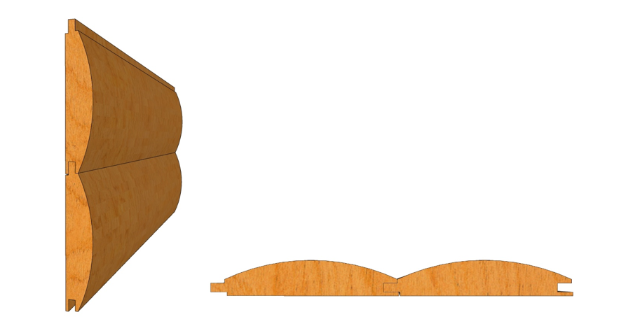 Full-D Log Siding